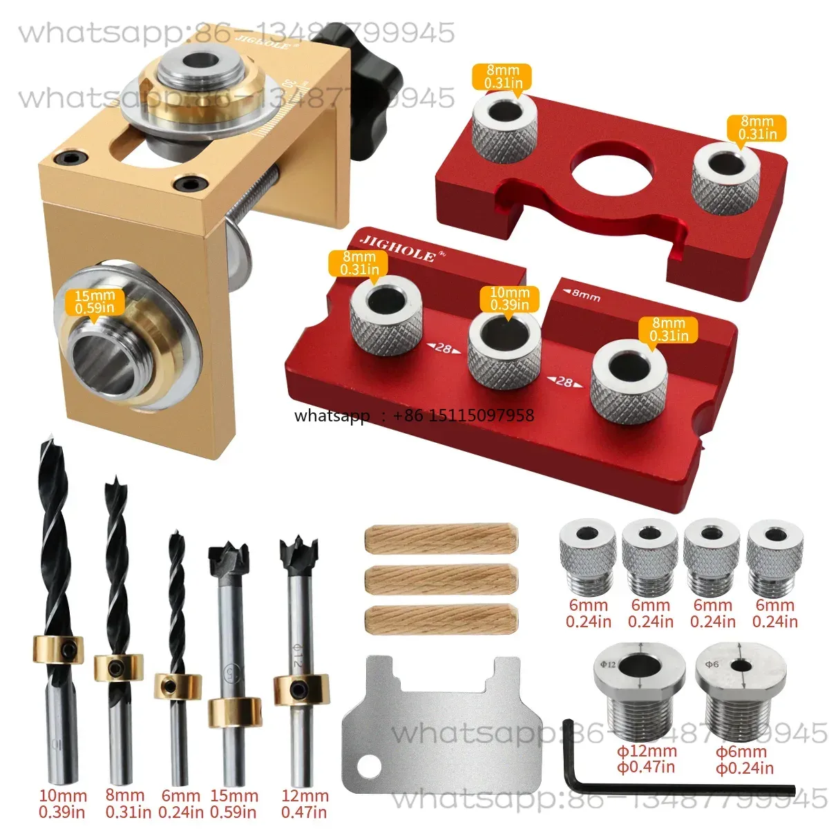 Woodworking Joint - 3 in 1 Dowel Jig Drill