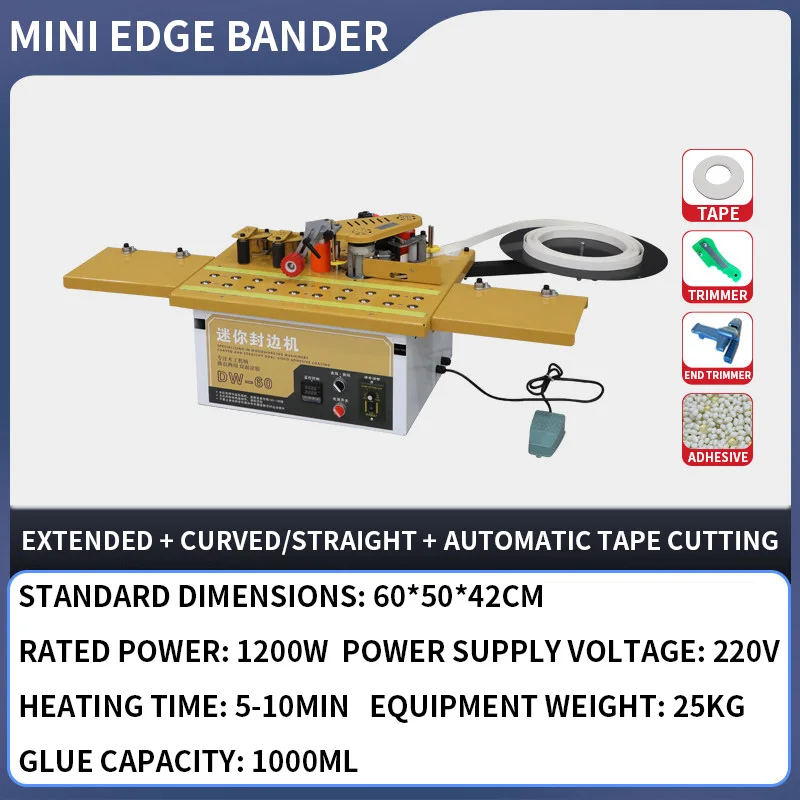 DW-60 Mini Edge Bander, Ball-B - Woodworking Edge reseña y precio
