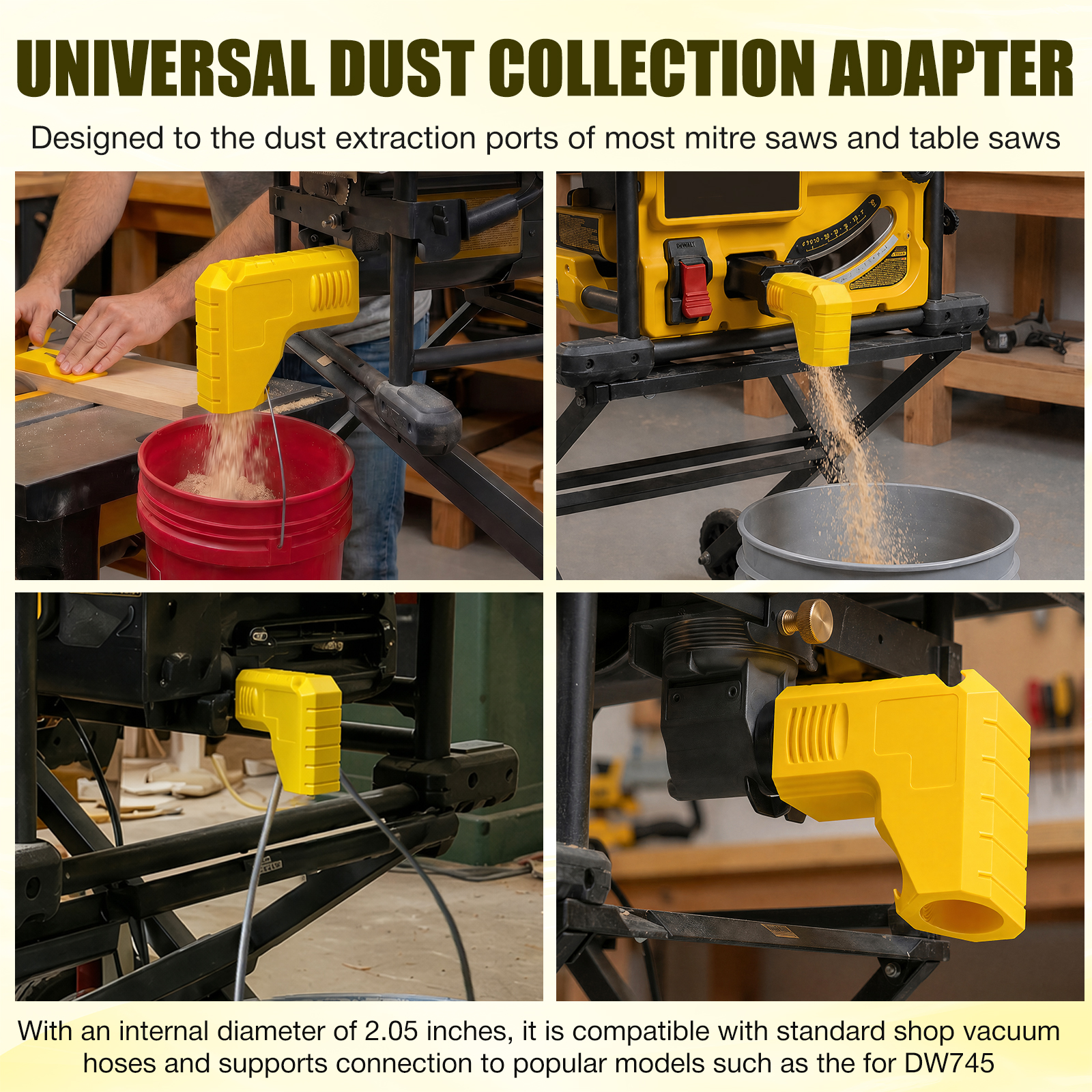 Table Saw Dust Collector 2.05  - Woodworking Company reseña y precio