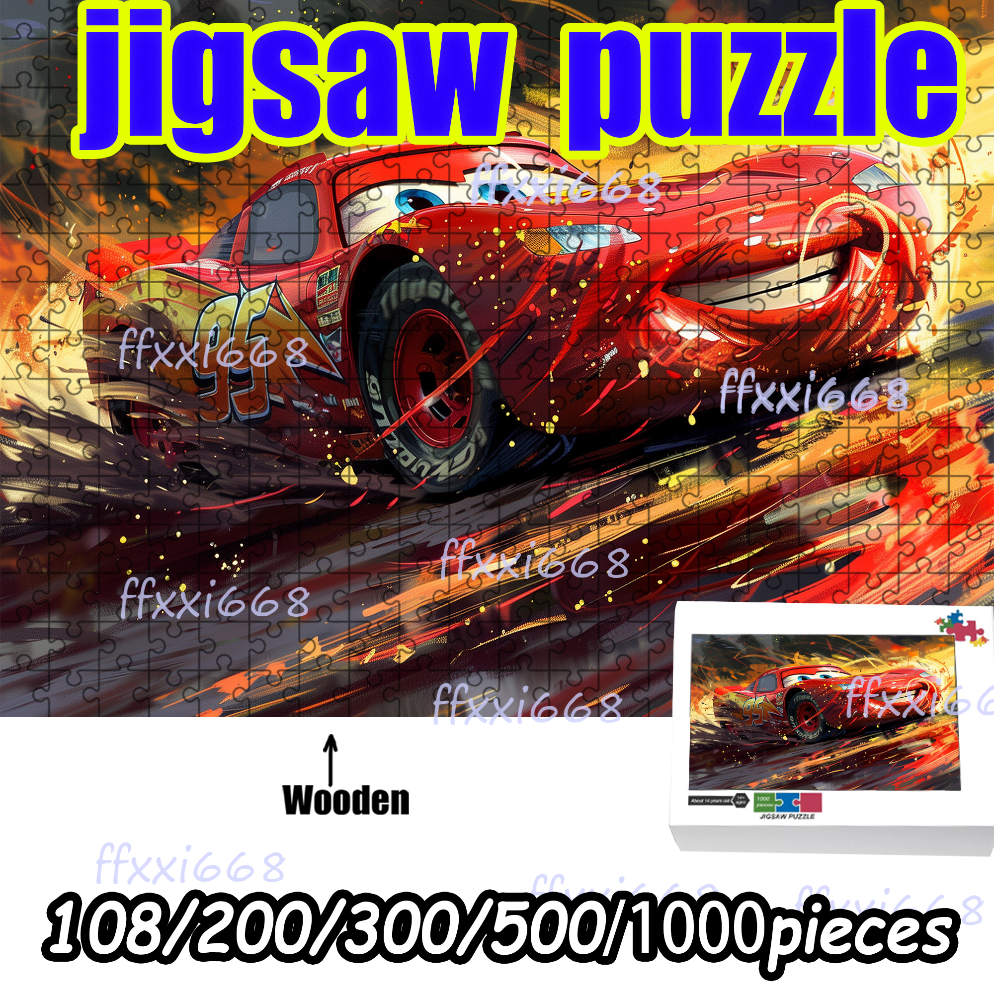 Disney Cars Red Lightning McQu - Woodworking Game reseña y precio