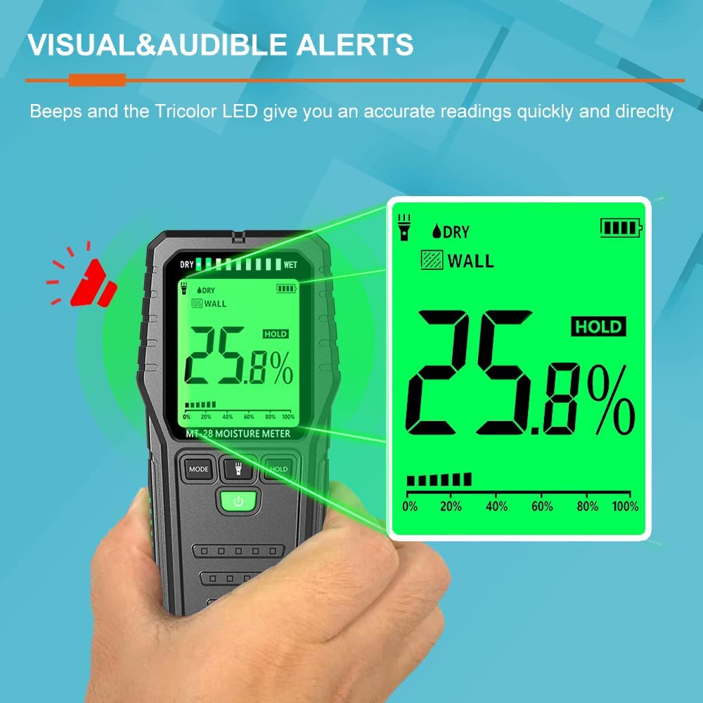 Pinless Wood Moisture Meters D - Lumber Woodworking reseña y precio
