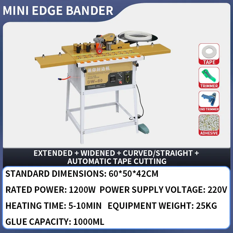 DW-60 Mini Edge Bander, Ball-B - Woodworking Edge reseña y precio