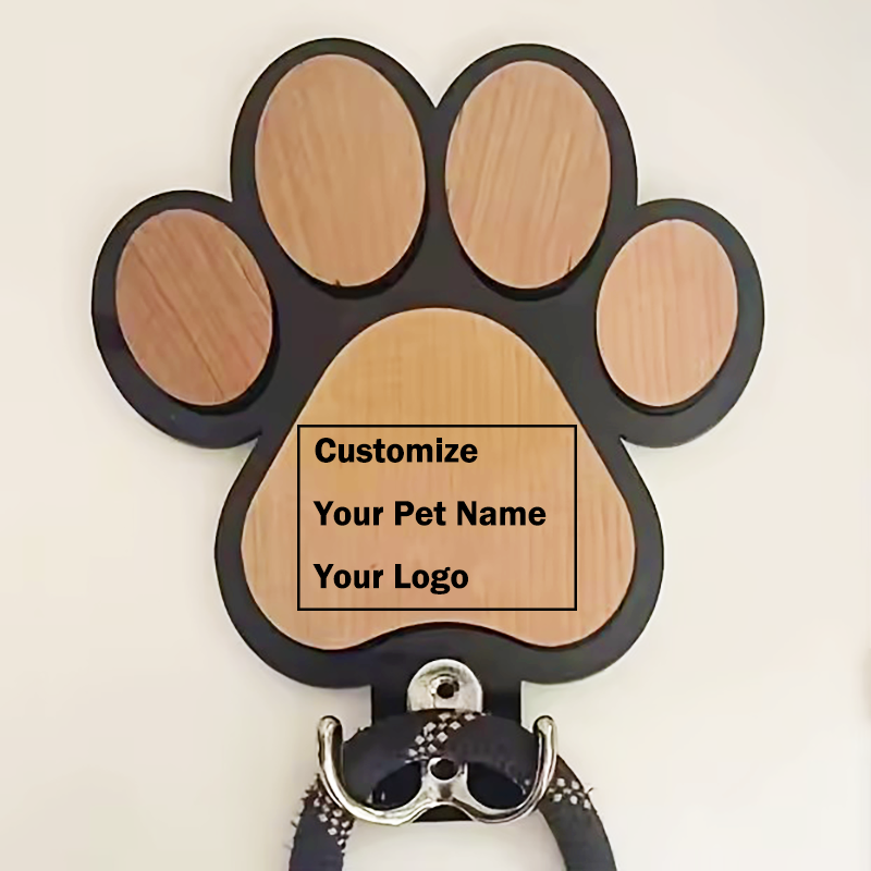 Custom Name Logo Wooden Paw Pr - Woodworking Logos reseña y precio