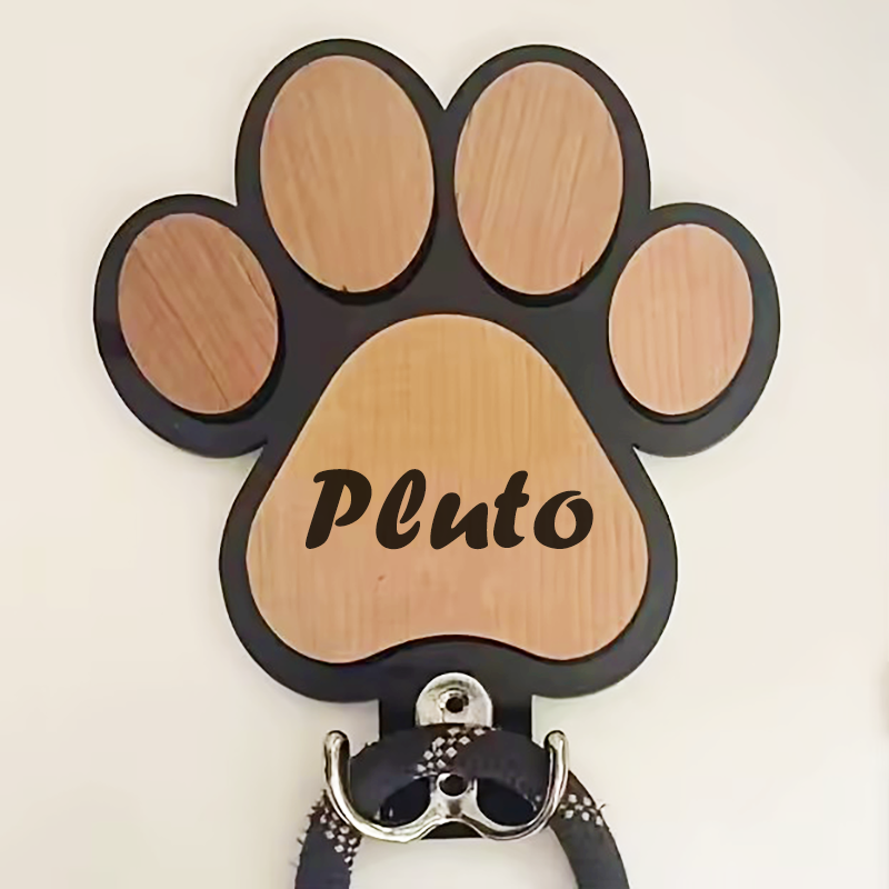 Custom Name Logo Wooden Paw Pr - Woodworking Logos reseña y precio