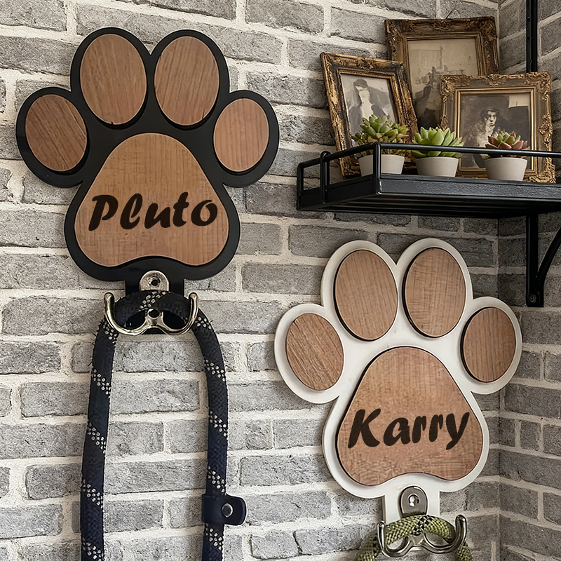 Custom Name Logo Wooden Paw Pr - Woodworking Logos reseña y precio