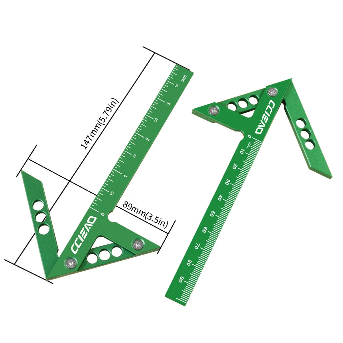 Aluminum Alloy Center Finder L - Woodworking Carpenter reseña y precio