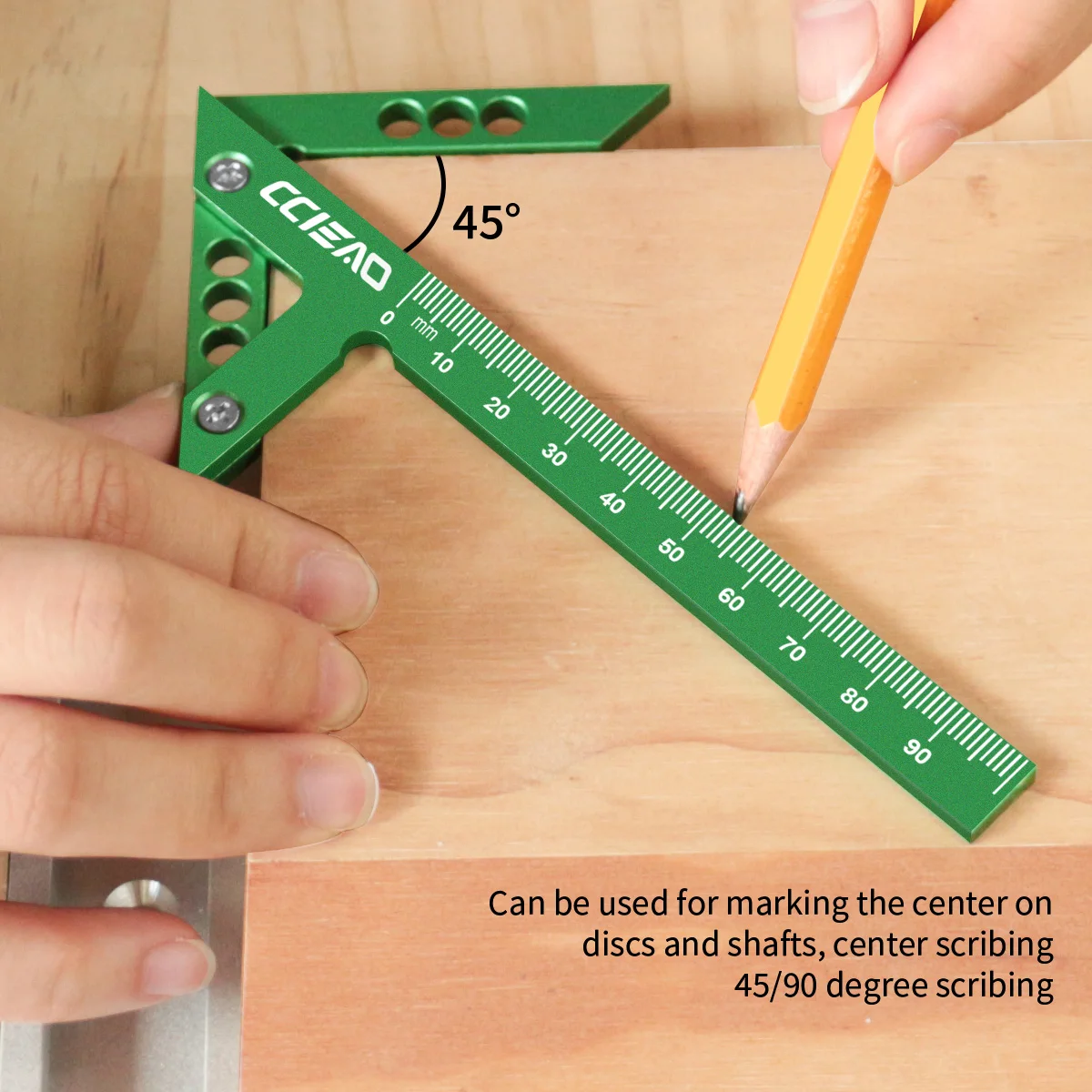 Aluminum Alloy Center Finder L - Woodworking Carpenter reseña y precio