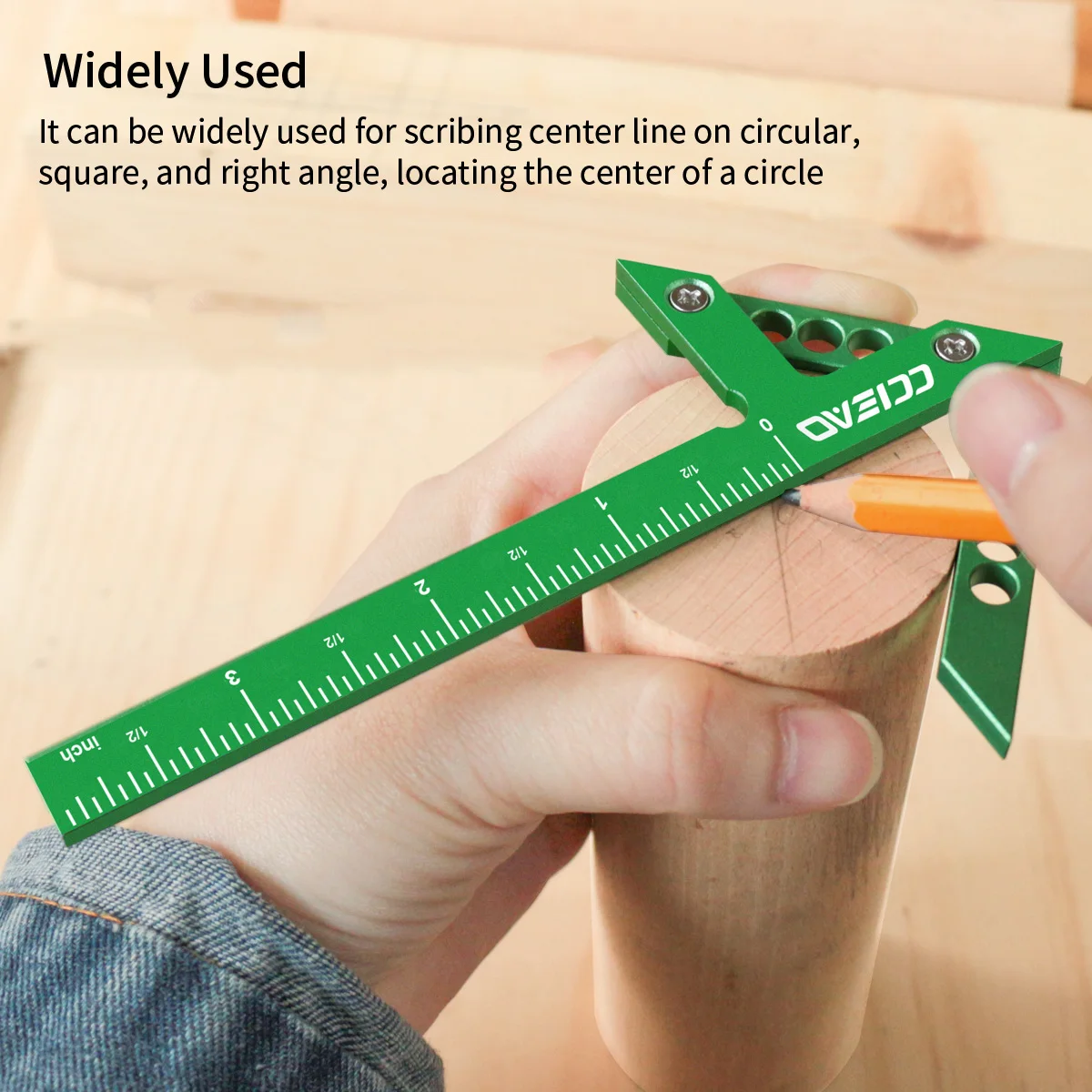 Aluminum Alloy Center Finder L - Woodworking Carpenter reseña y precio