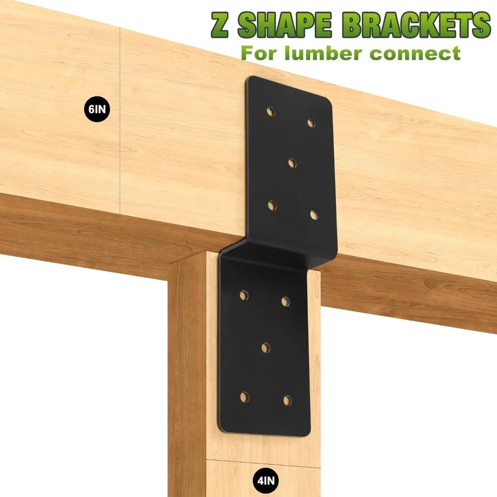 Z Shape Steel Corner Bracket,  - Lumber Woodworking reseña y precio