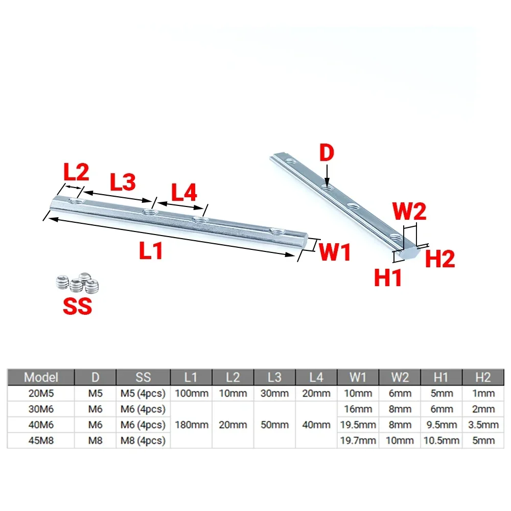 4Pcs V-Slot T-Slot Joiner 180  - Woodworking Joint reseña y precio
