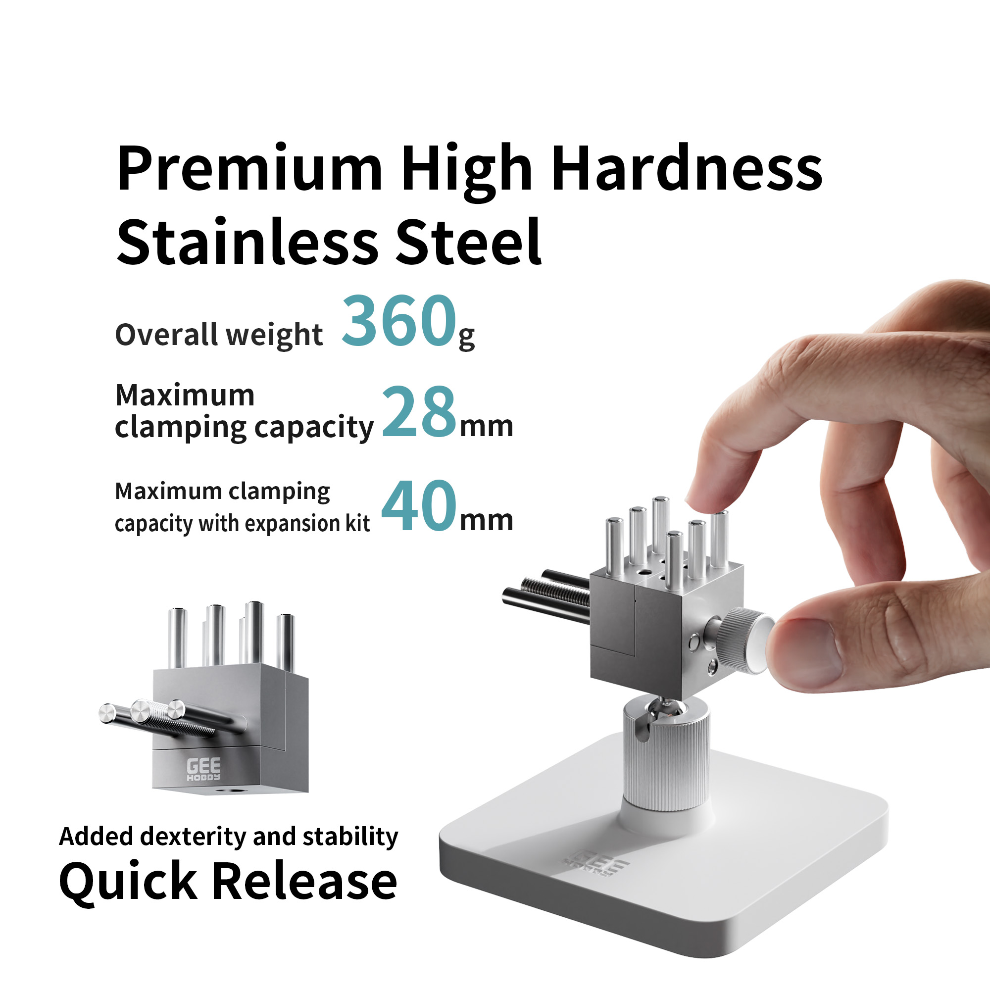 Geehobby Stainless Steel Hobby - Woodworking Vice Quick Release reseña y precio