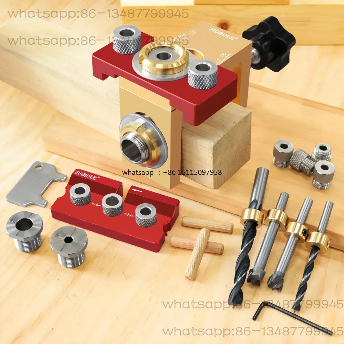 3 in 1 Dowel Jig Drill Kit - W - Woodworking Joint reseña y precio