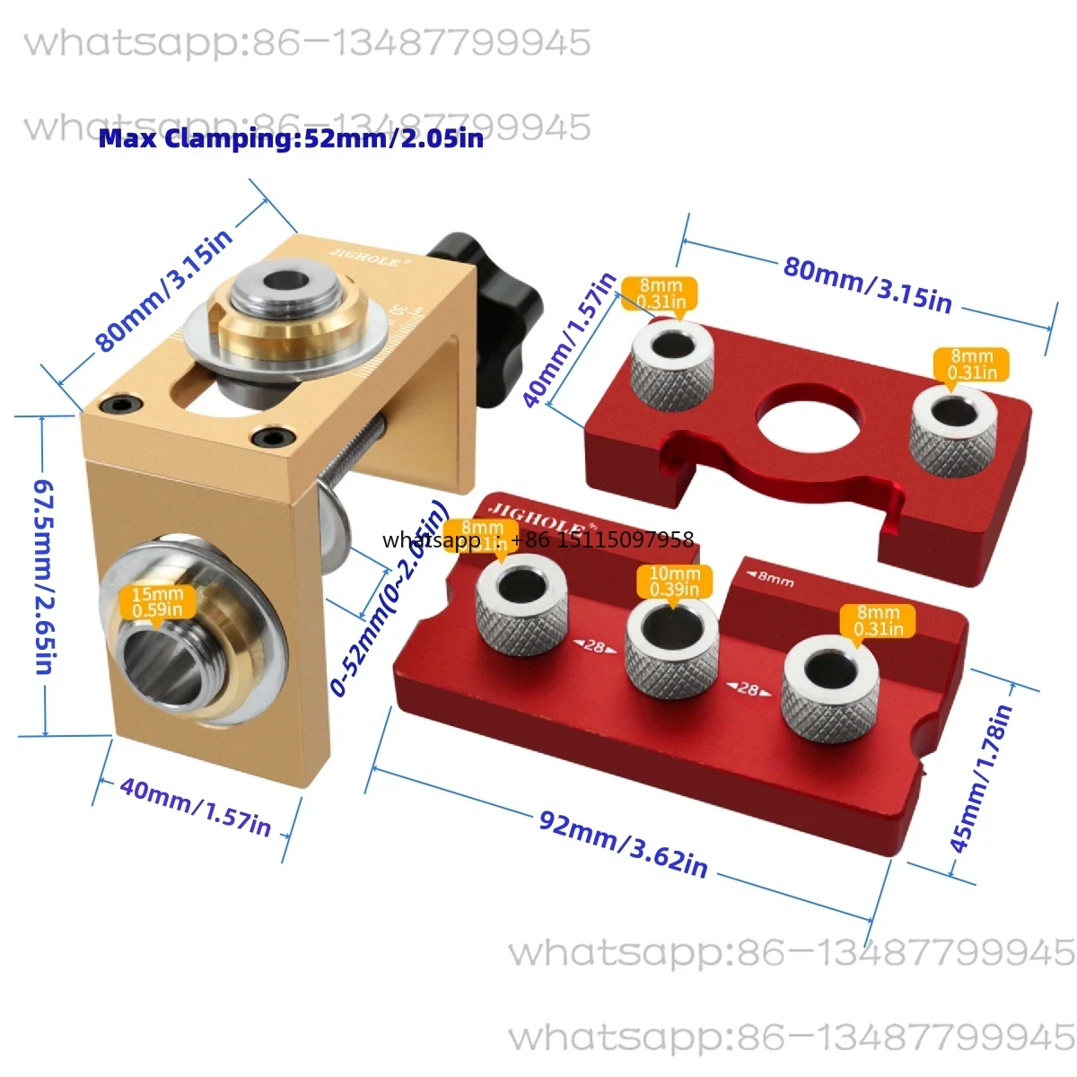 3 in 1 Dowel Jig Drill Kit - W - Woodworking Joint reseña y precio