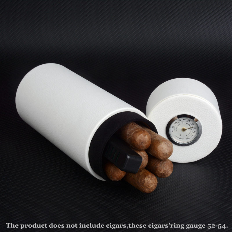 White Leather Cigar Case, Ceda - Woodworking Logos reseña y precio