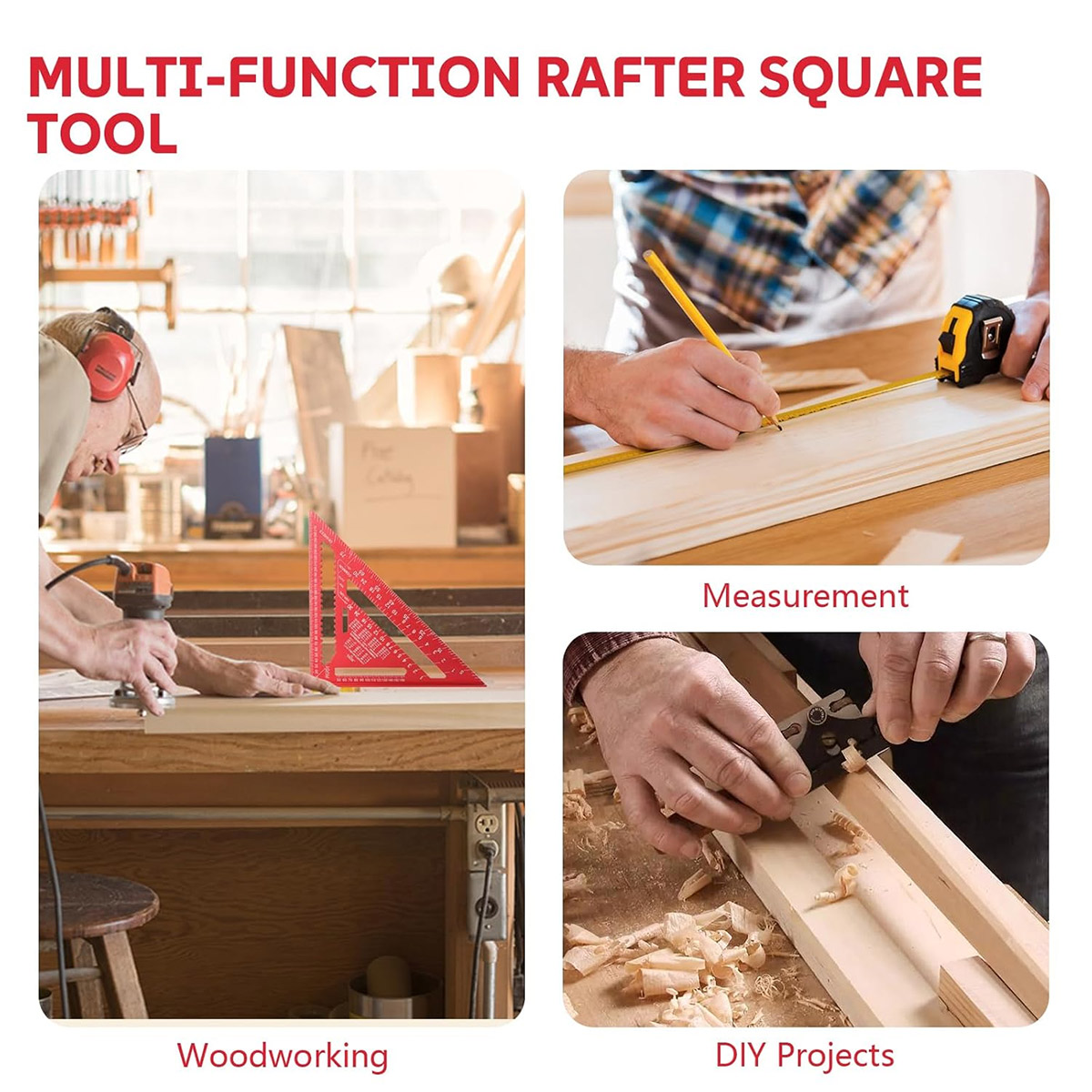 Aluminum Alloy Speed Square Hi - Woodworking Cutting Tools reseña y precio