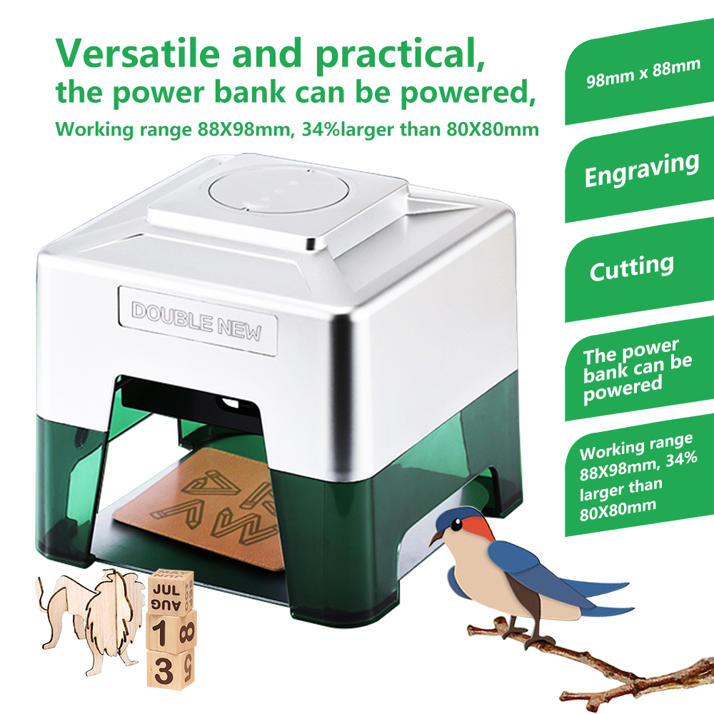 3W Mini Laser Engraver Portabl - Woodworking Logos reseña y precio