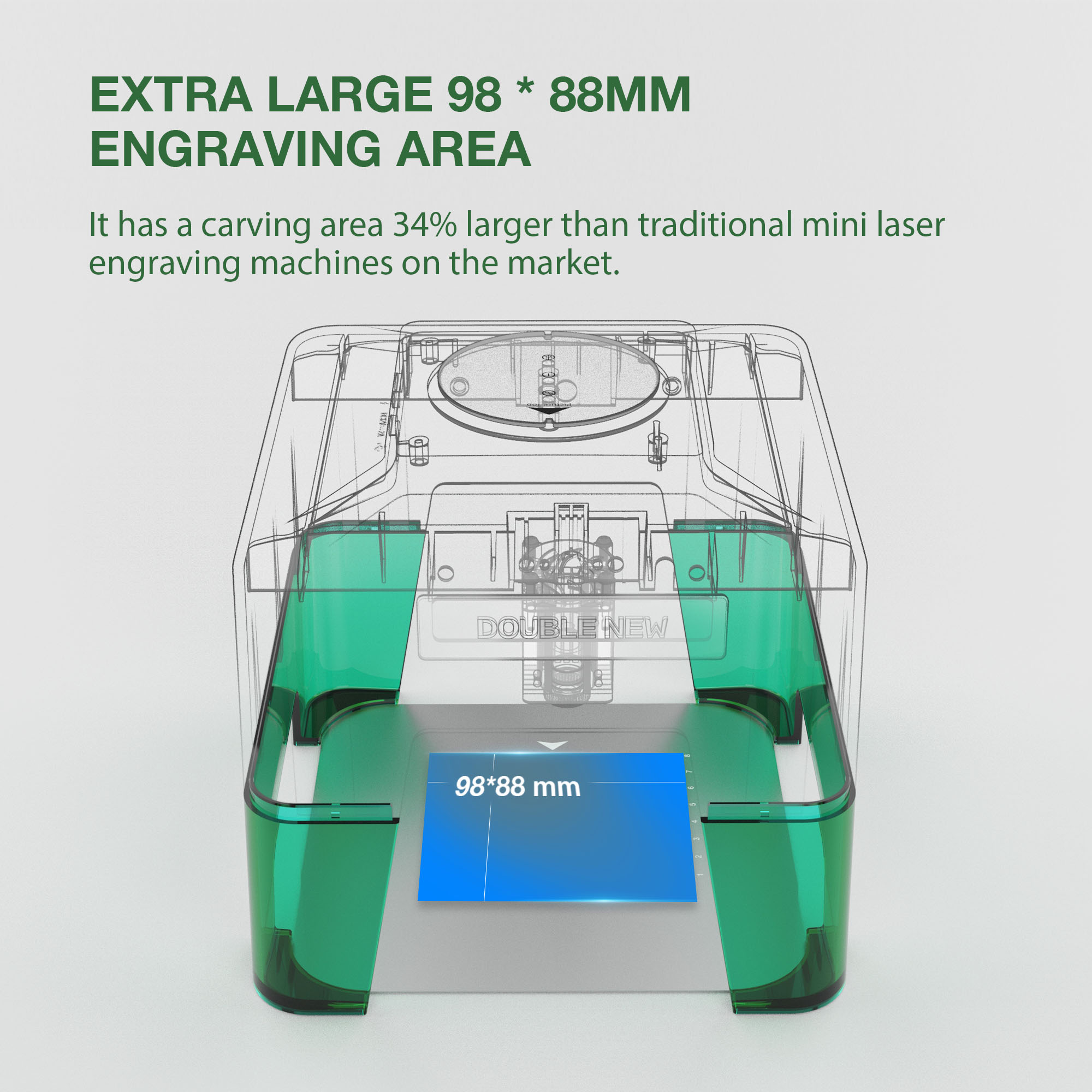 3W Mini Laser Engraver Portabl - Woodworking Logos reseña y precio