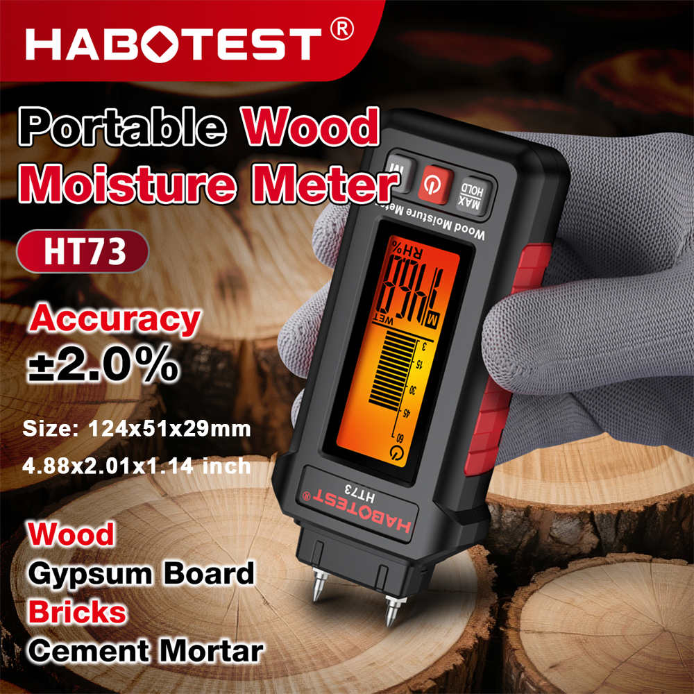 Digital Wood Moisture Meter Hu - Lumber Woodworking reseña y precio