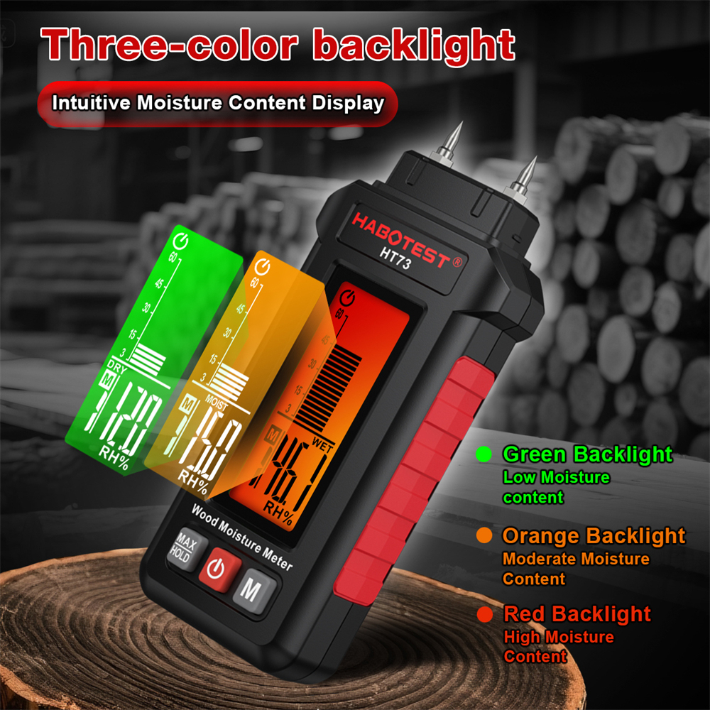 Digital Wood Moisture Meter Hu - Lumber Woodworking reseña y precio