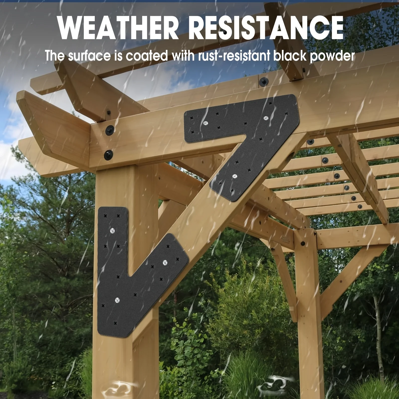 V T L Shaped Heavy Duty Pergol - Lumber Woodworking reseña y precio