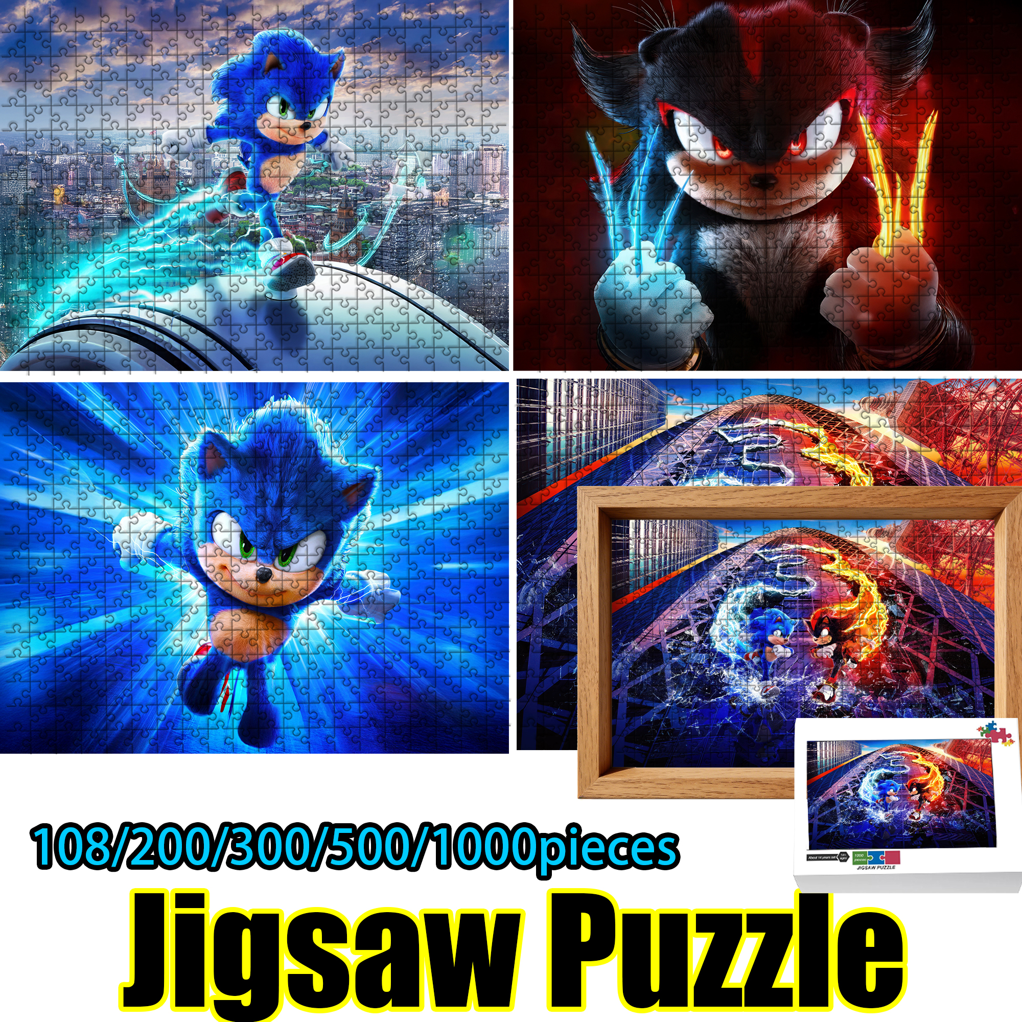 Sonic the Hedgehog Jigsaw Puzz - Woodworking Game reseña y precio