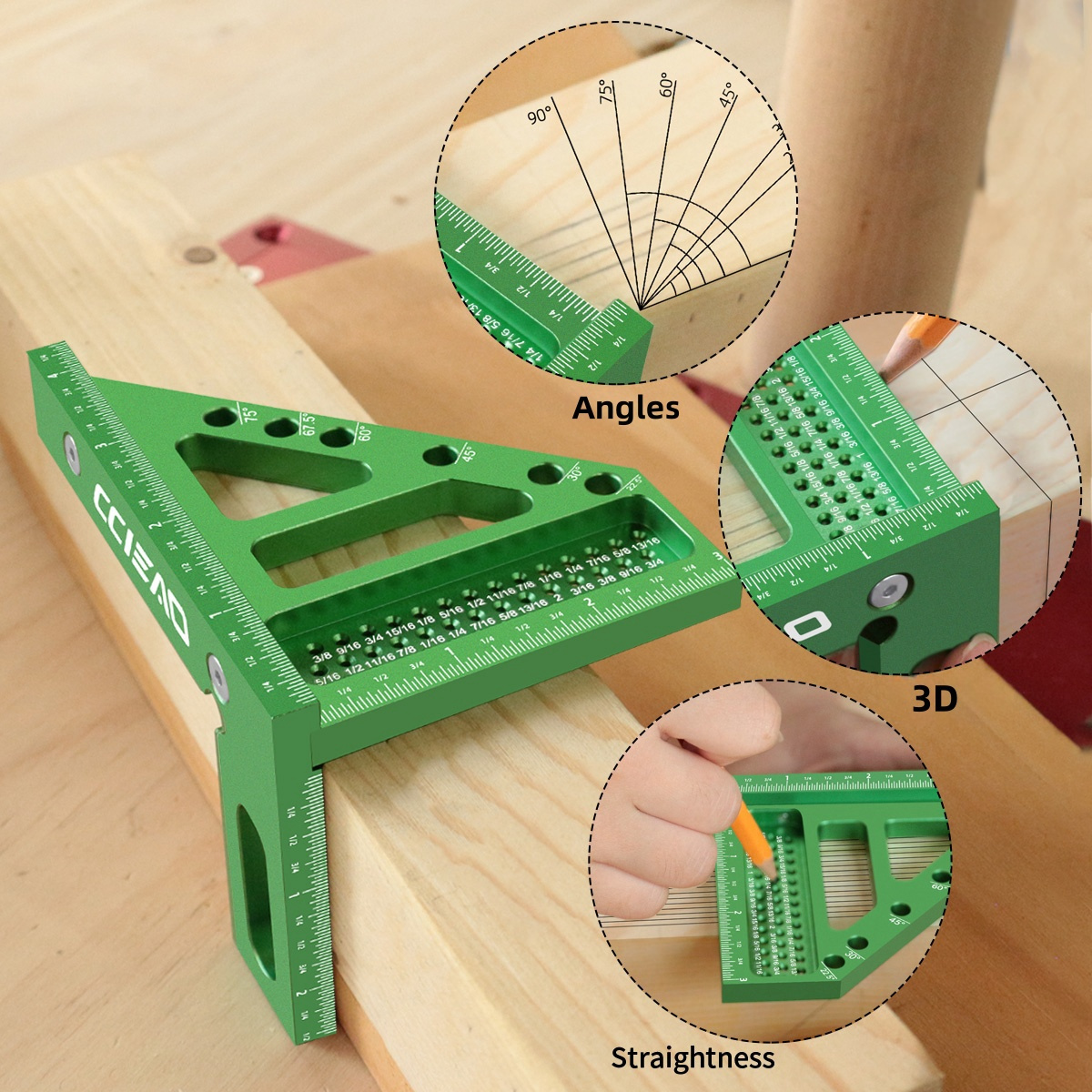 Carpenter Square 3D Multi Angl - Woodworking Carpenter reseña y precio