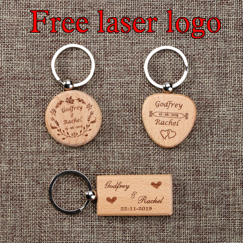 Custom Wooden Keychain Laser E - Woodworking Logos reseña y precio