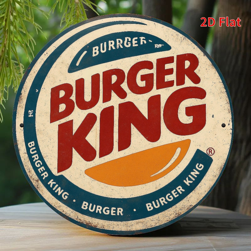 Burger King Retro wooden logo  - Woodworking Logos reseña y precio