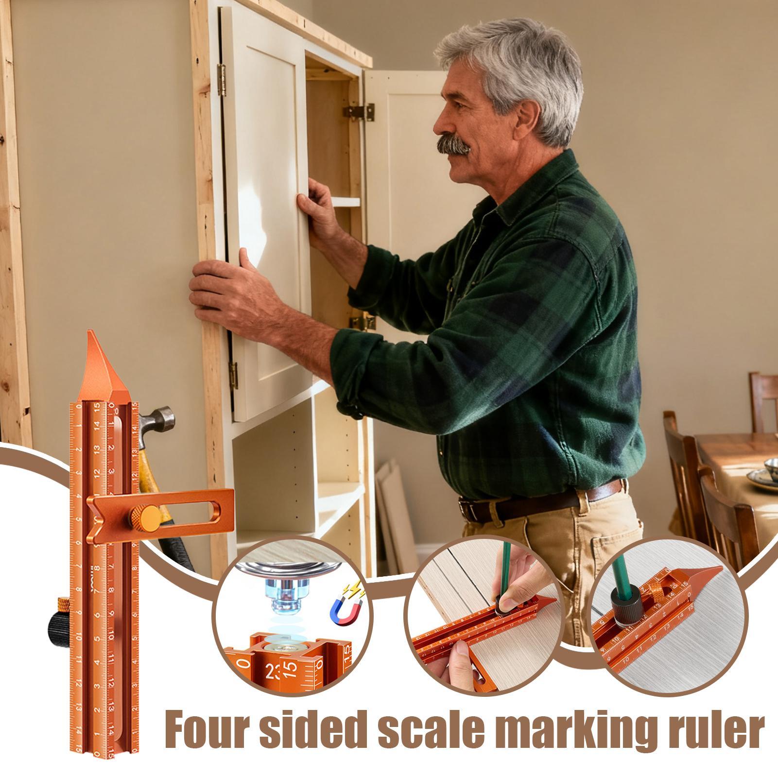 Woodworking Ruler Magnetic Bas - Woodworking Carpenter reseña y precio