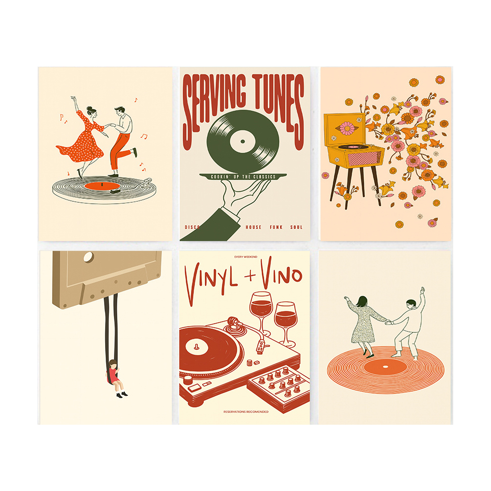1pc Vintage Music Canvas Poste - Turning Gouge Set reseña y precio