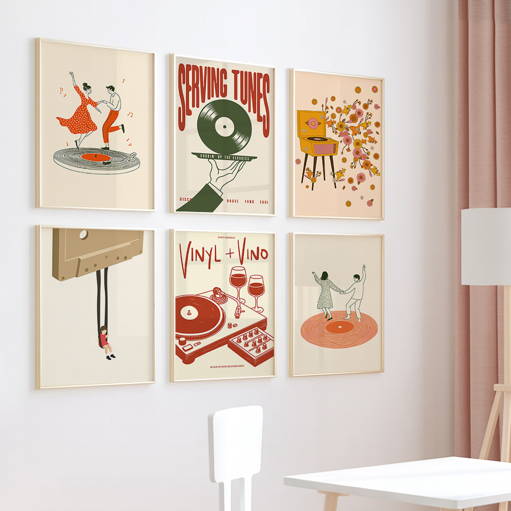 1pc Vintage Music Canvas Poste - Turning Gouge Set reseña y precio