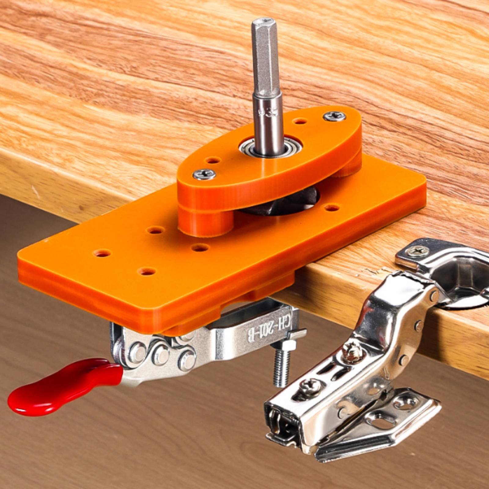 35mm Hinge Drilling Jig Long-L - Woodworking Carpenter reseña y precio