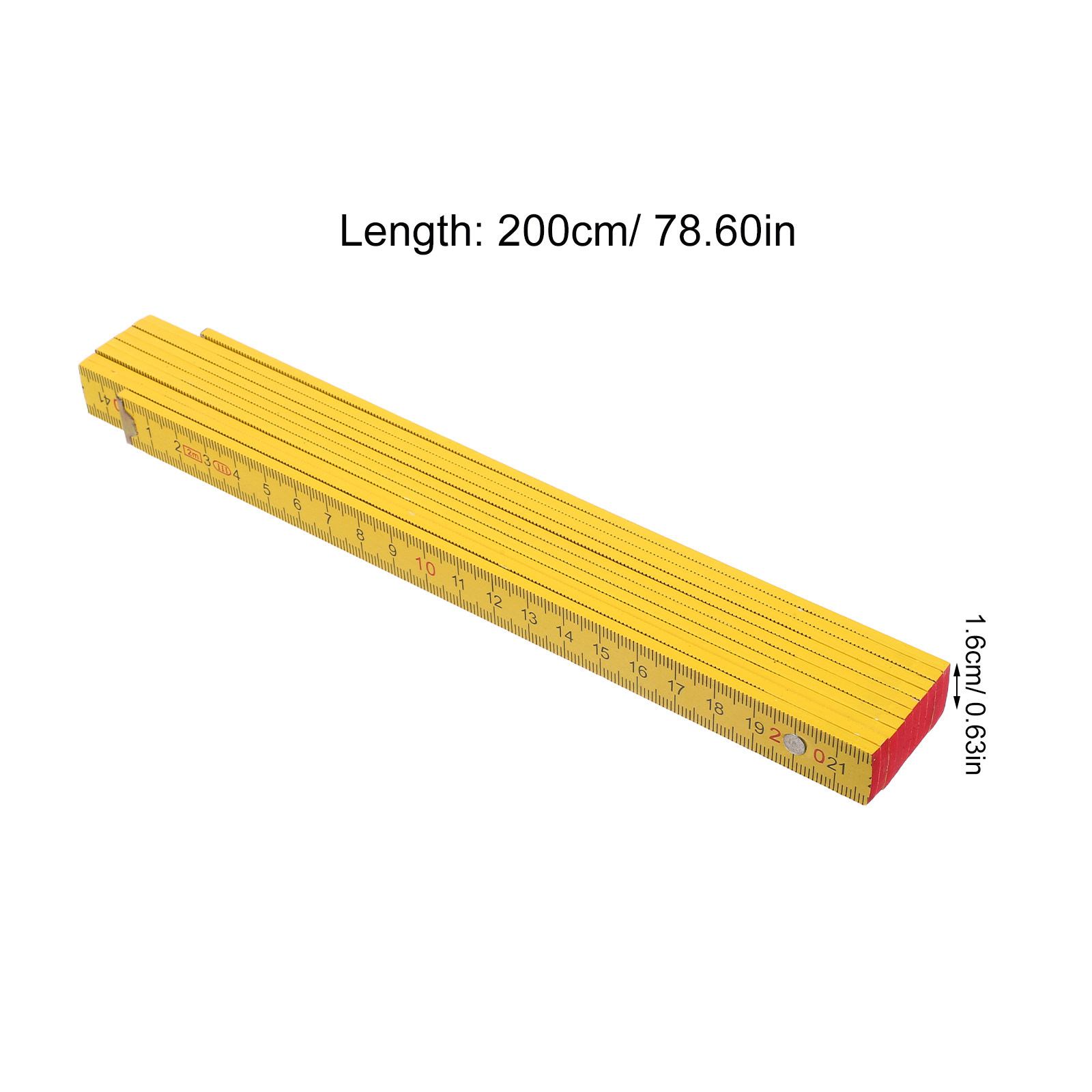 2 Meter Folding Wood Ruler Dua - Woodworking Carpenter reseña y precio