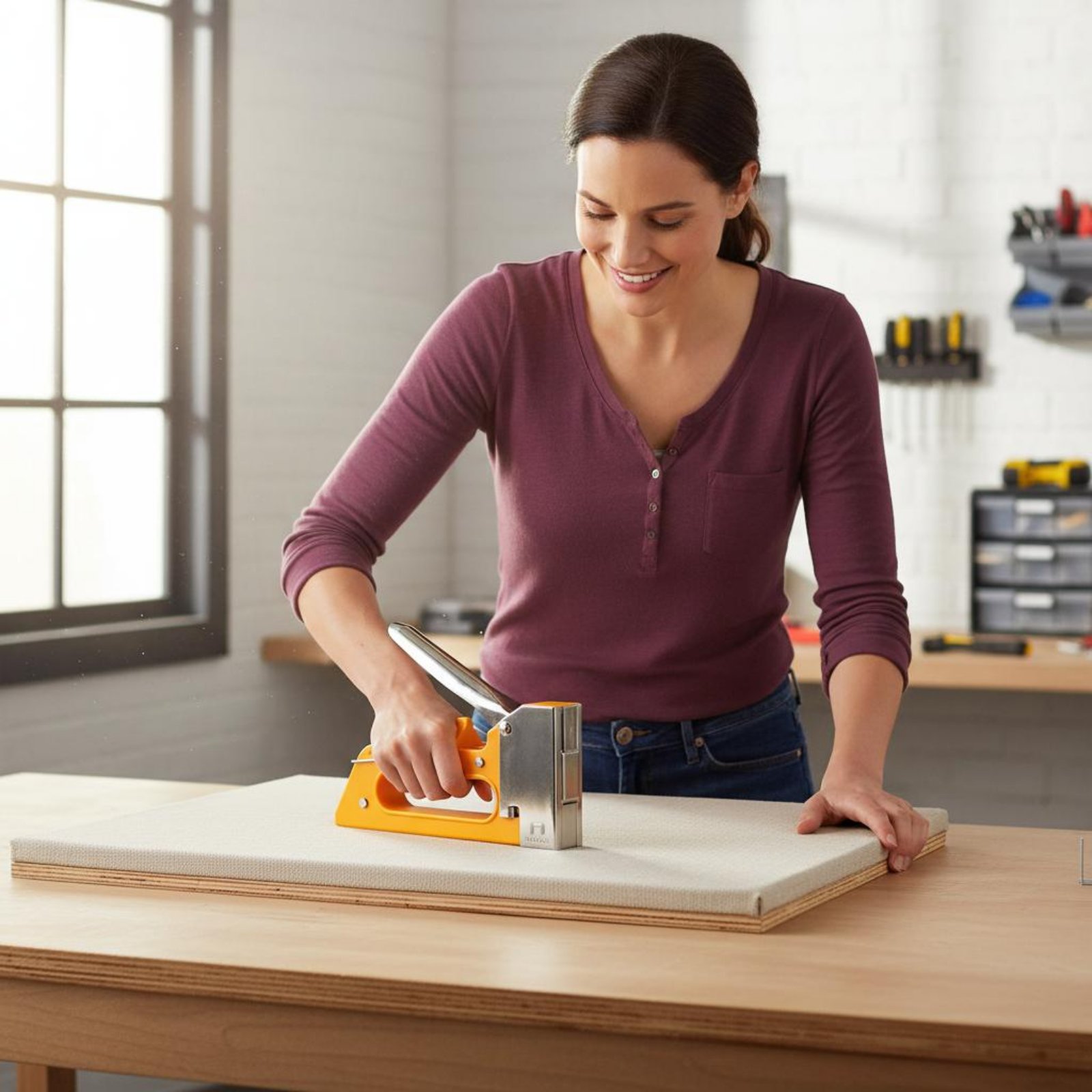 U-Shaped Staple Easy Grip Hand - Woodworking Easy Projects reseña y precio