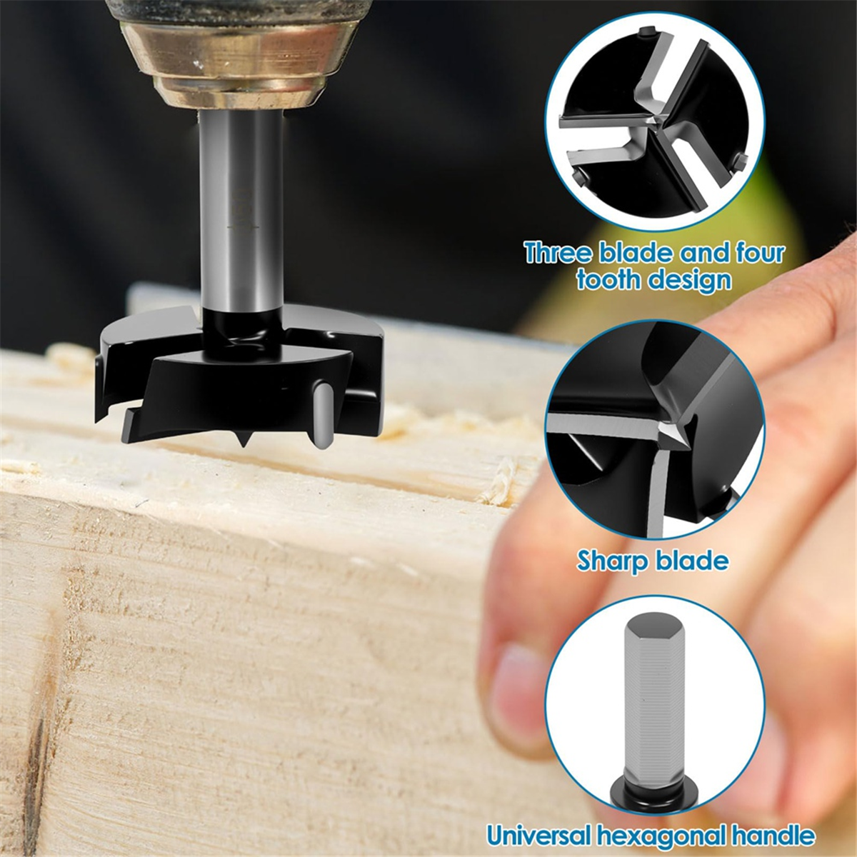 ABNJ Bit for Woodworking, Trip - Woodworking Cutting Tools reseña y precio