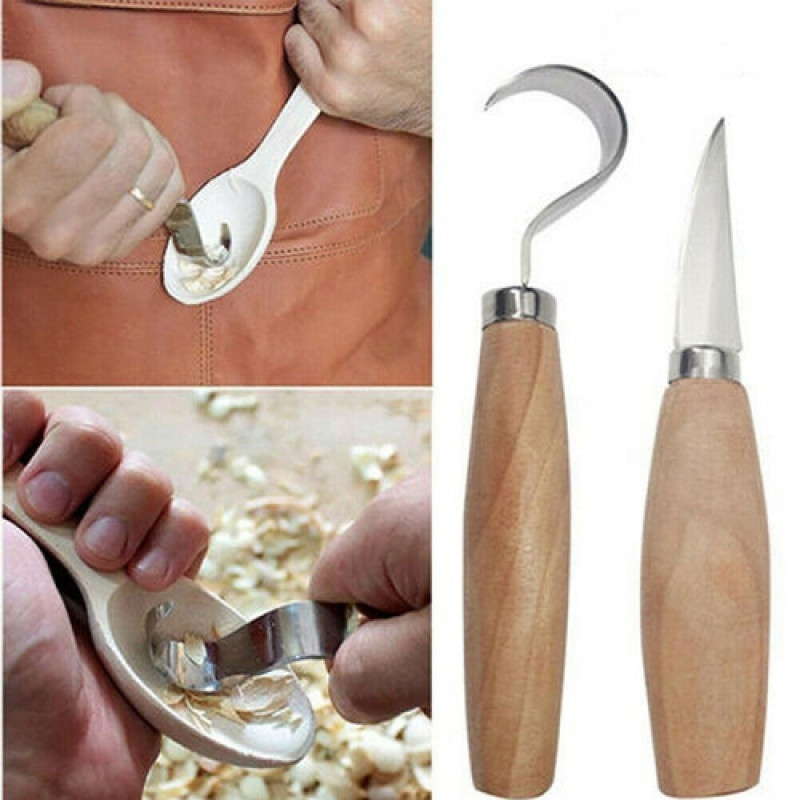 Wood Carving Knife Chisel Hook - Woodworking Company reseña y precio