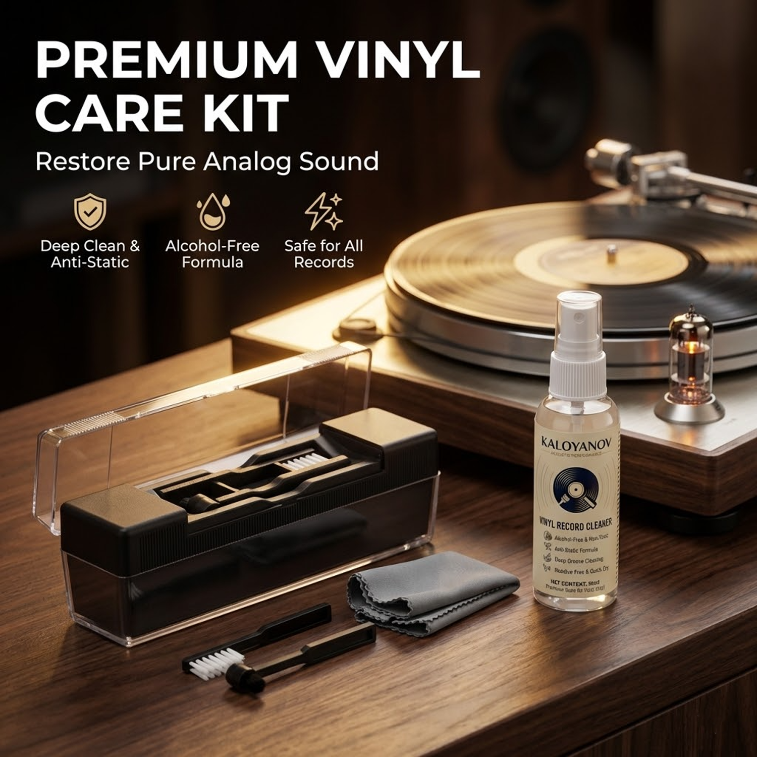 Anti-Static Vinyl Record Clean - Turning Gouge Set reseña y precio