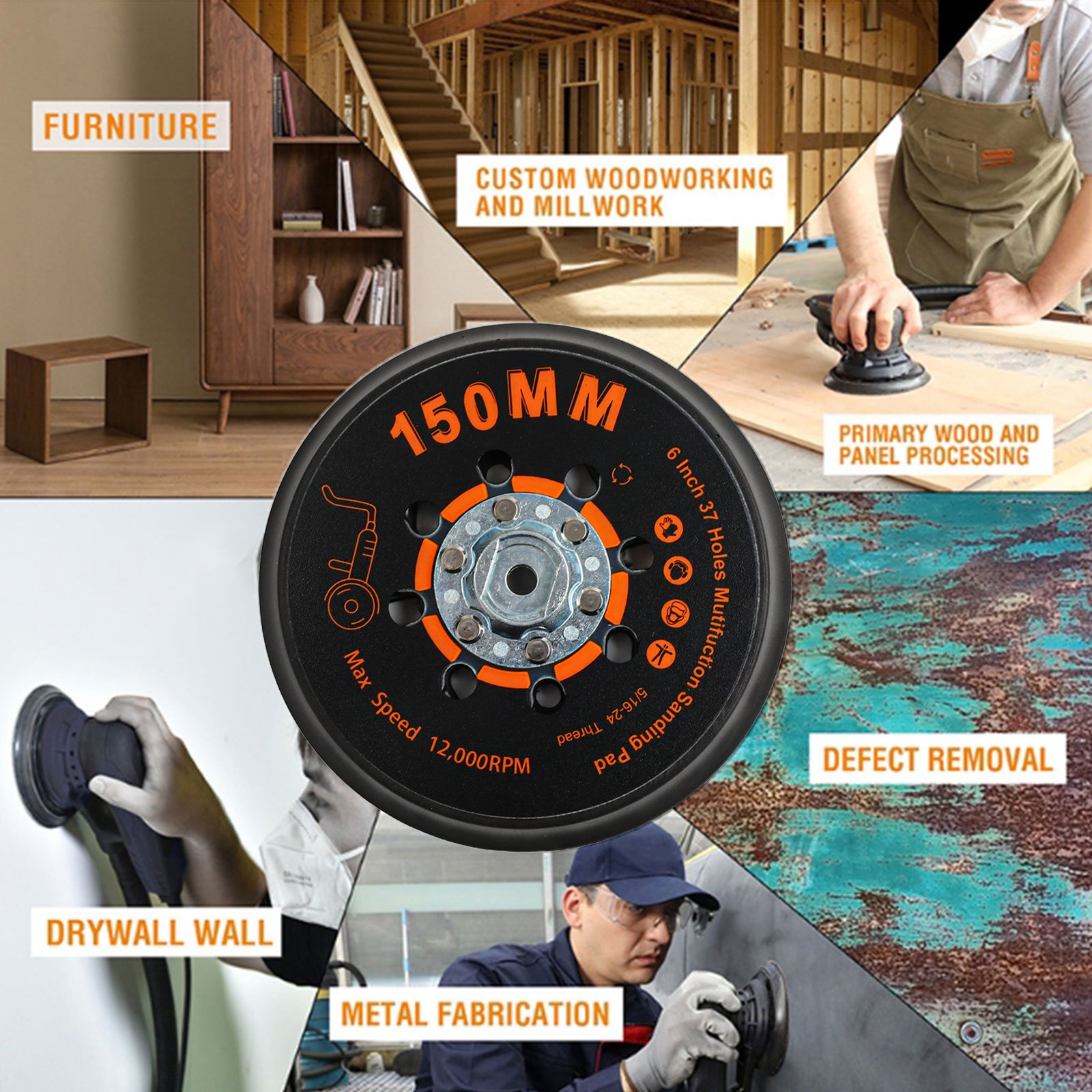 For DIY Projects Backing Pad O - Woodworking Easy Projects reseña y precio