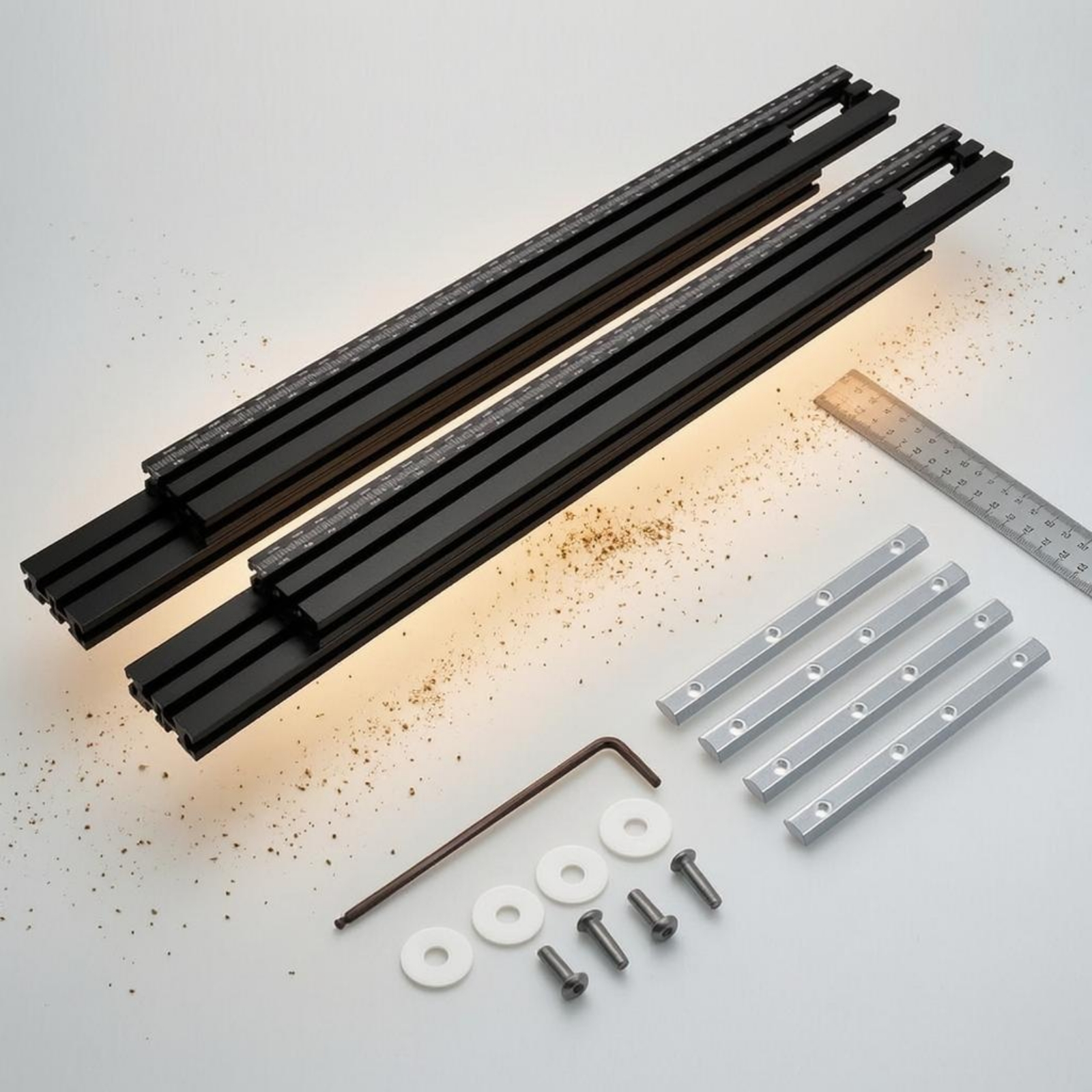 Routing Guide Tracks Metal Cut - Woodworking Cutting Tools reseña y precio