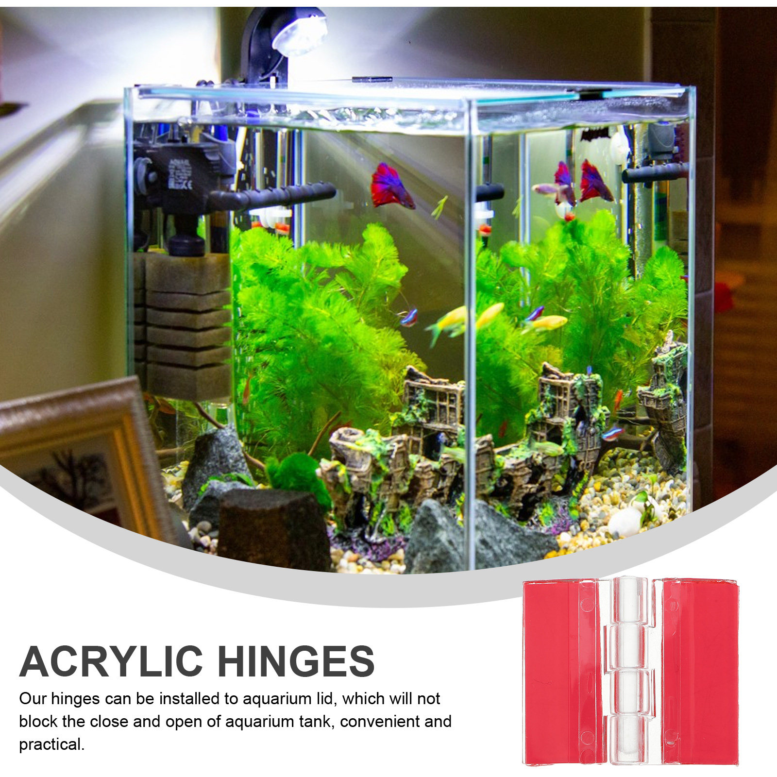 4Pcs Clear Plastic Hinges Self - Woodworking Easy Projects reseña y precio