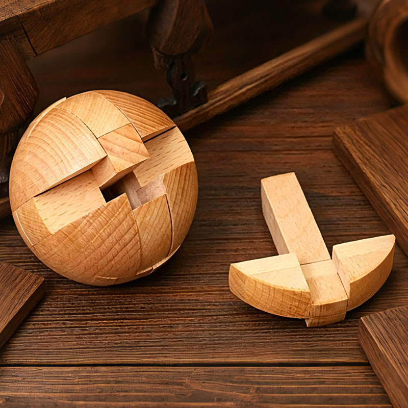 Classic Wooden Puzzle Ball Mag - Woodworking Game reseña y precio