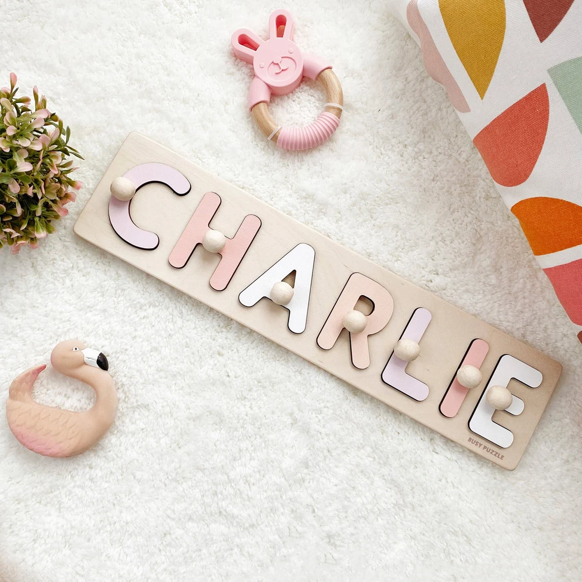 Personalized Name Puzzle With  - Woodworking Game reseña y precio