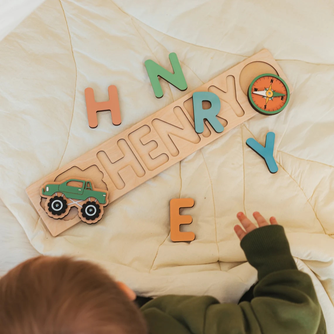 Personalized Name Puzzle With  - Woodworking Game reseña y precio