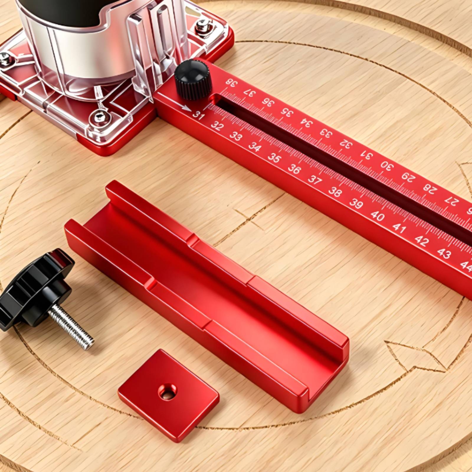 Router Circle Cutting Jig Star - Woodworking Cutting Tools reseña y precio