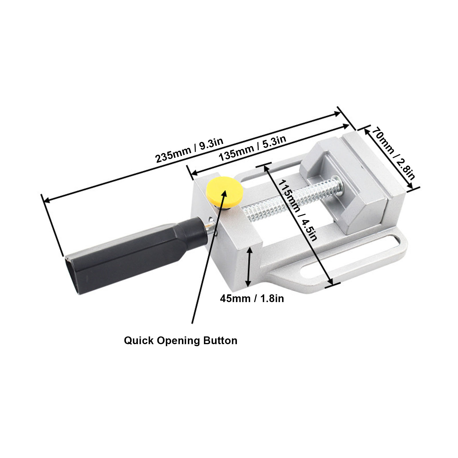 Drill Press Clamping Vise Quic - Woodworking Vice Quick Release reseña y precio