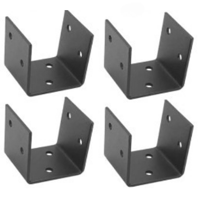 1/4PCS Black U Shaped Metal Br - Lumber Woodworking reseña y precio