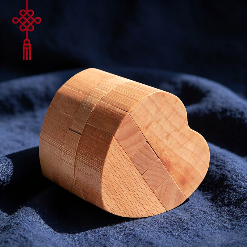Luban Lock Heart Shaped Puzzle - Woodworking Game reseña y precio