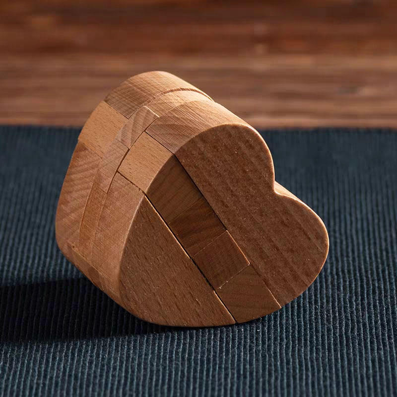 Luban Lock Heart Shaped Puzzle - Woodworking Game reseña y precio