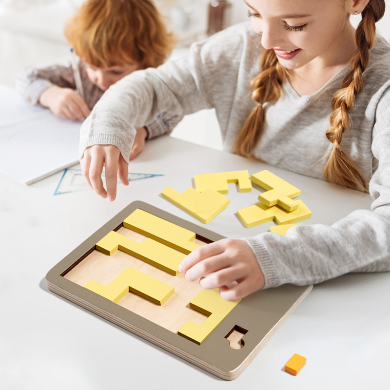 Wooden Geometric Puzzles Chall - Woodworking Game reseña y precio
