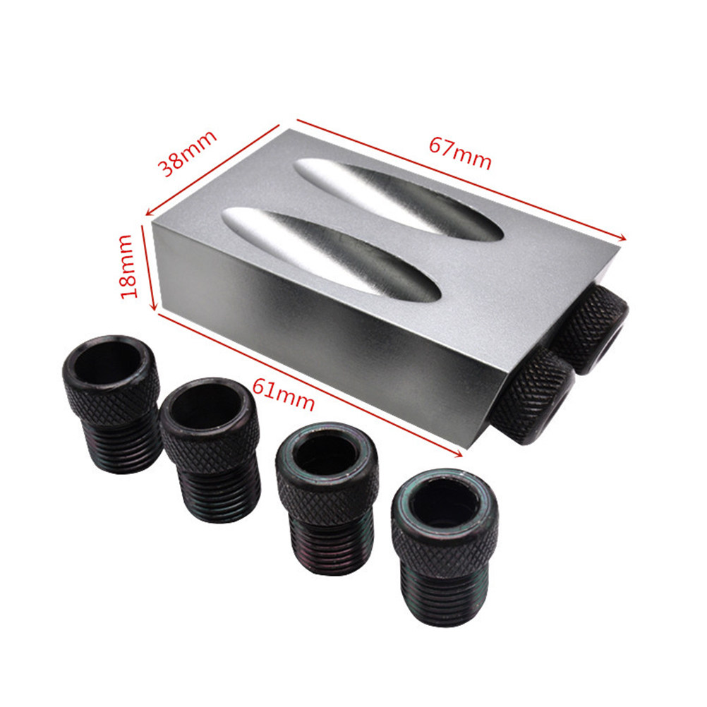 34pcs Oblique Hole Drill Set 1 - Woodworking Joint reseña y precio